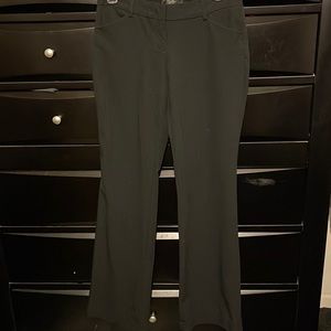 Black flare leg dress pants